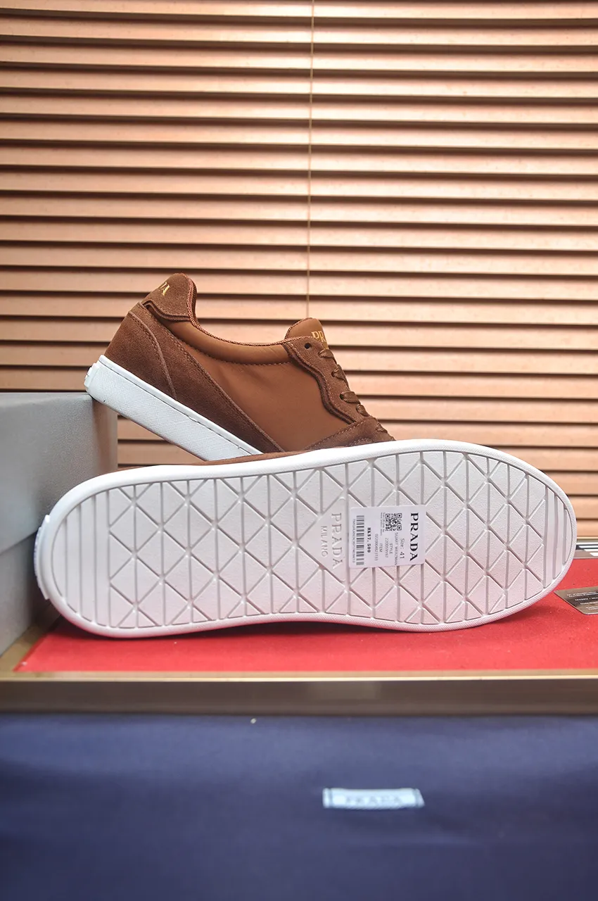 Men's shoes 💰580💶【PRADA】Top original, new season, high quality original goods, top imported calfskin with original imported glue, imported cowhide inside with original cowhide feet, original outsole! Quality guaranteed! Code 38-45 (45 customized)